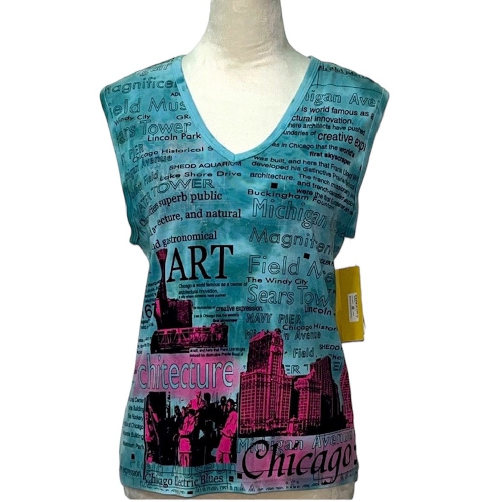 GLIMA 🏙️ Chicago Skyline tank top